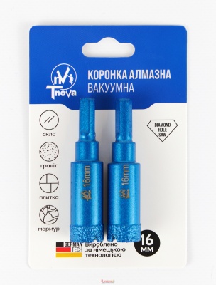 Коронка алмазна вакуумна Т-Nova 16mm