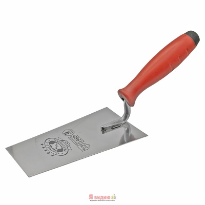 Кельма трапецієвидна вузька 140мм нержавіюча сталь ручка Двохкомпонентна OLEJNIK