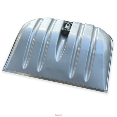 Лопата для снігу з металевою вставкою 490х405мм срібна "WoffMann"