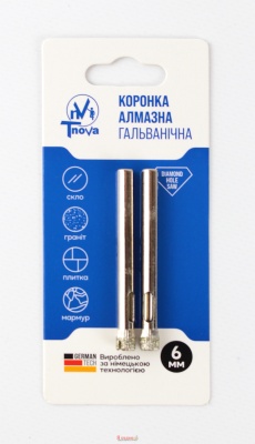 Коронка алмазна гальванічна Т-Nova 06mm