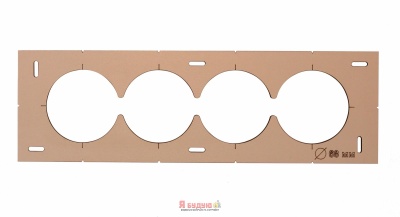 Шаблон під розетку 4шт (дерево)