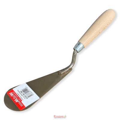 Кельма штукатурна нержавіюча « Обернутий котячий язик» вузька 160мм