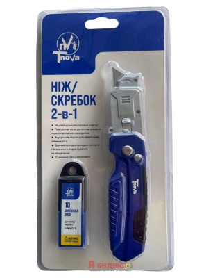 Ніж/скребок 2в1 Т-нова