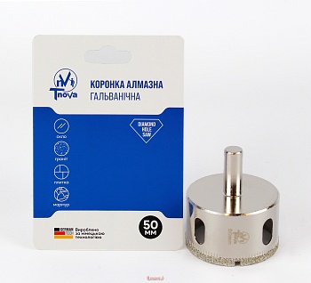 Коронка алмазна гальванічна Т-Nova 50mm