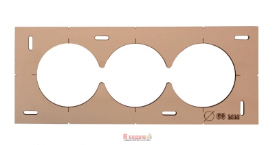 Шаблон під розетку 3шт (дерево)