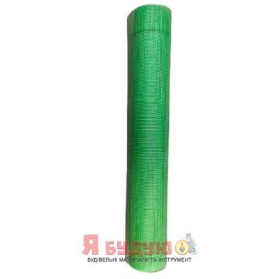 Армуюча склосітка BAUSMART зелена 5x5, 160 г/м2 (1м Х 43м)