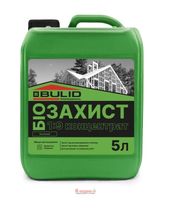 BULID Біозахист для деревини концентрат 1:9 Зелений 5л