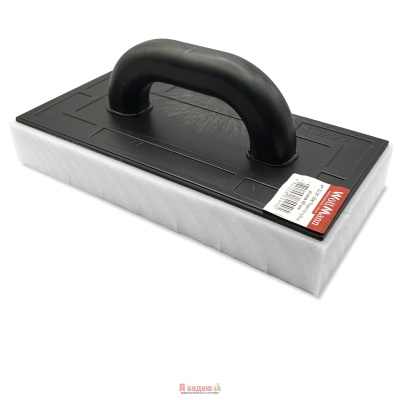 Терка з пластику 130x270мм товста губка різана 40 мм "WoffMann" (штрих-код)