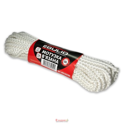 Мотузка в'язана 6мм 15м Біла  TM "BULID"