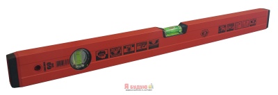 Рівень червоний з 2-ма вічками 60 см OLEJNIK