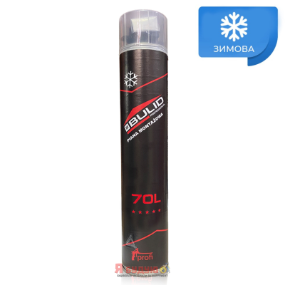 BULID Піна монтажна Профі 1000г (870мл/ 70л) ЗИМА