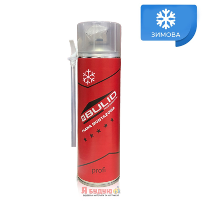 BULID Піна монтажна Ручна 400г (380мл) ЗИМА