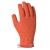 Рукавиці трикотажні з ПВХ малюнком Універсал помаранчеві арт.526