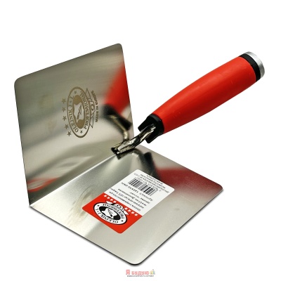 Кельма нержав. сталь 110х120х0,5мм (кут 110°) для внутр. кутів ручка з молотком Двохкомпон. OLEJNIK