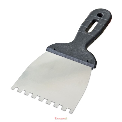 Шпатель для клею, зубчастий 6х6 100mm (130шт.)