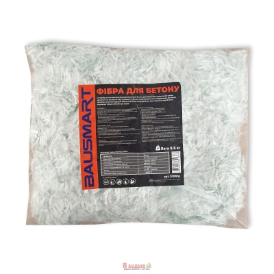 BAUSMART Фібра скловолоконна 12мм 0,6 кг