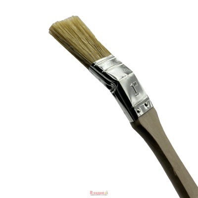 Пензель радіаторний 1" дерев'яна ручка RADIATOR "WoffMann professional tools"(12шт/уп)