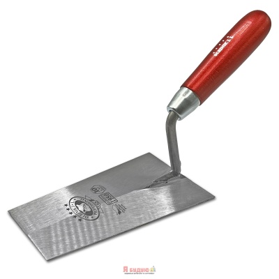 Кельма трапецевидна вузька 160мм кований метал ручка Дерев'яна OLEJNIК