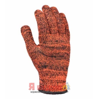 Рукавиці трикотажні робочі з чорним пвх "Нова зірка " 7 клас 10 розмір арт. 5600